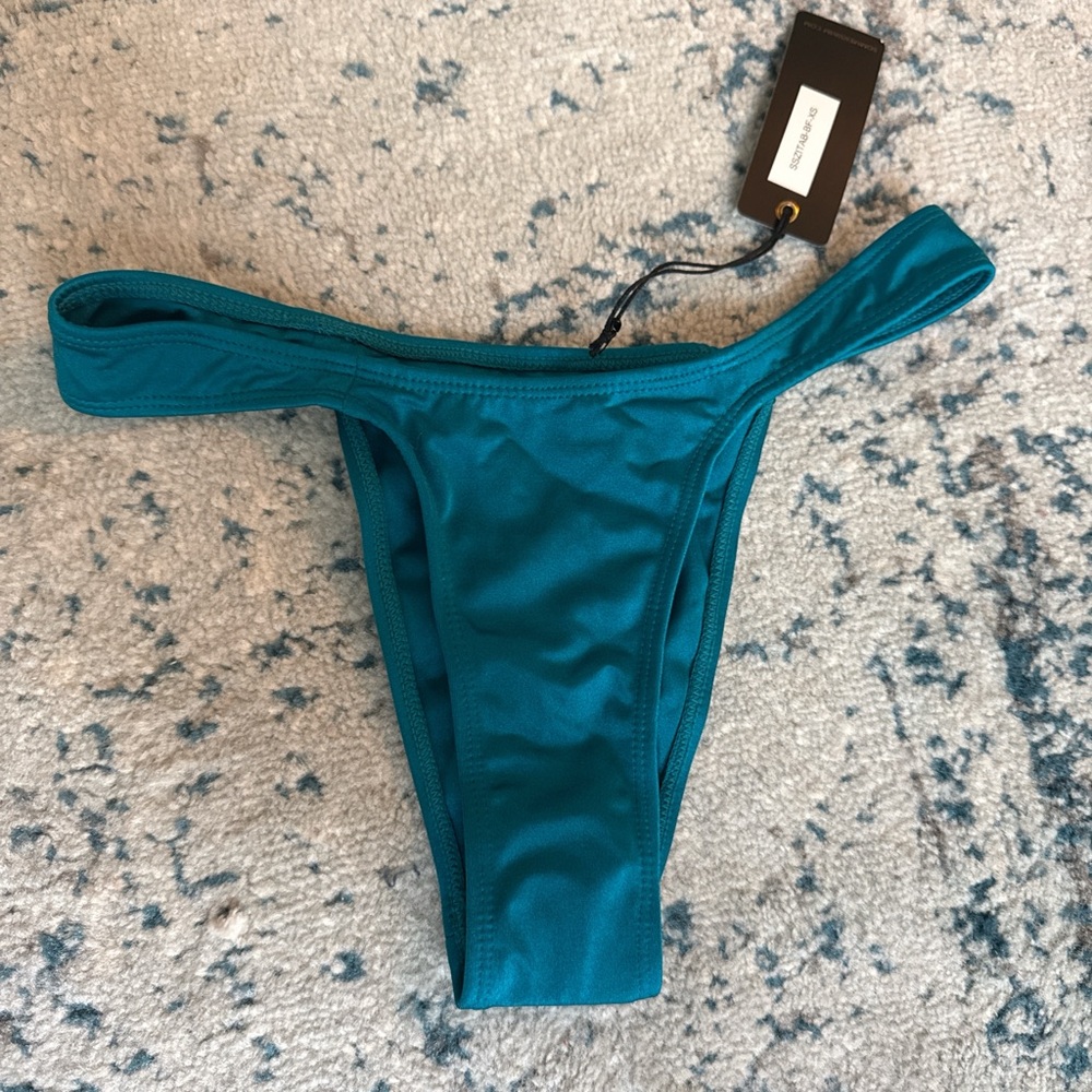 SOMMER SWIM Zita Blue Fondale - Cheeky Bikini Bottoms
